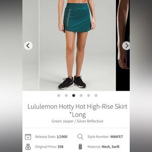lululemon athletica Green Jasper Skirt